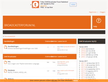 Tablet Screenshot of broadcasterforum.nl